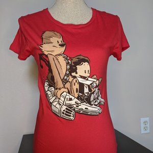 2 Cute Calvin Hobbes Mash up Tees
